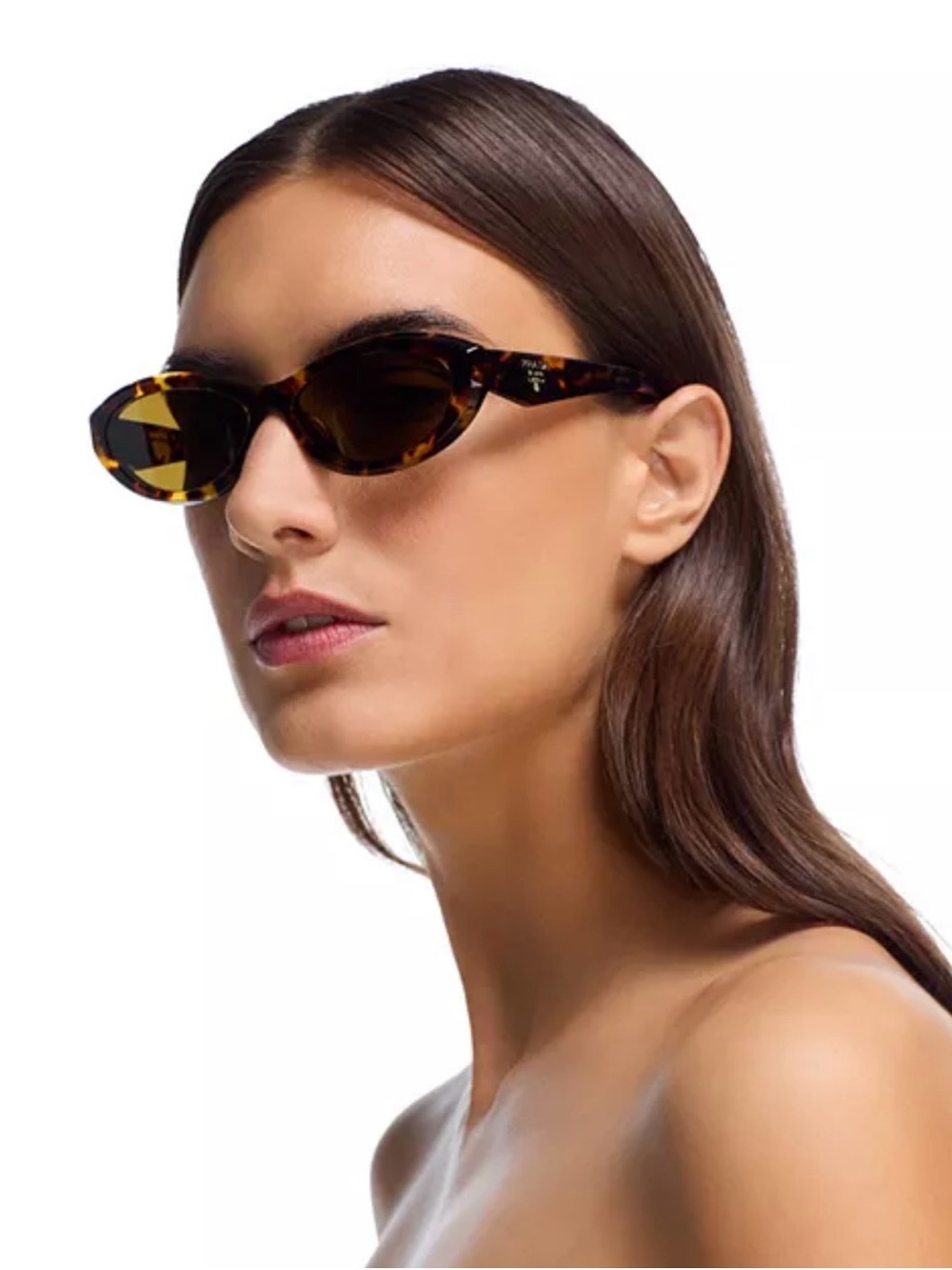 Prada Symbole Oval Sunglasses, 56mm